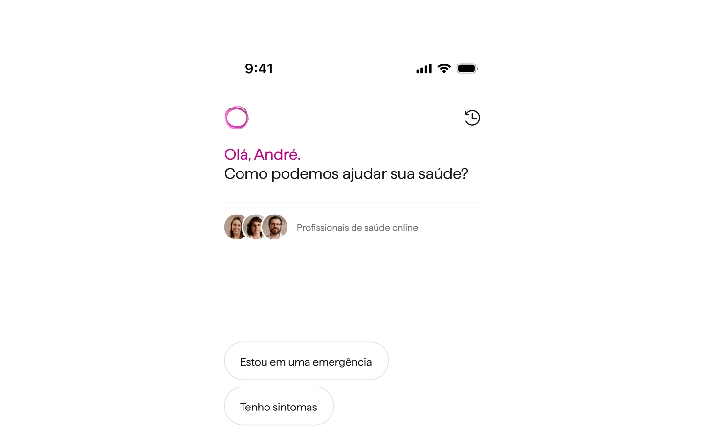 Card Alice Agora versão mobile — atendimento médico imediato pelo app
